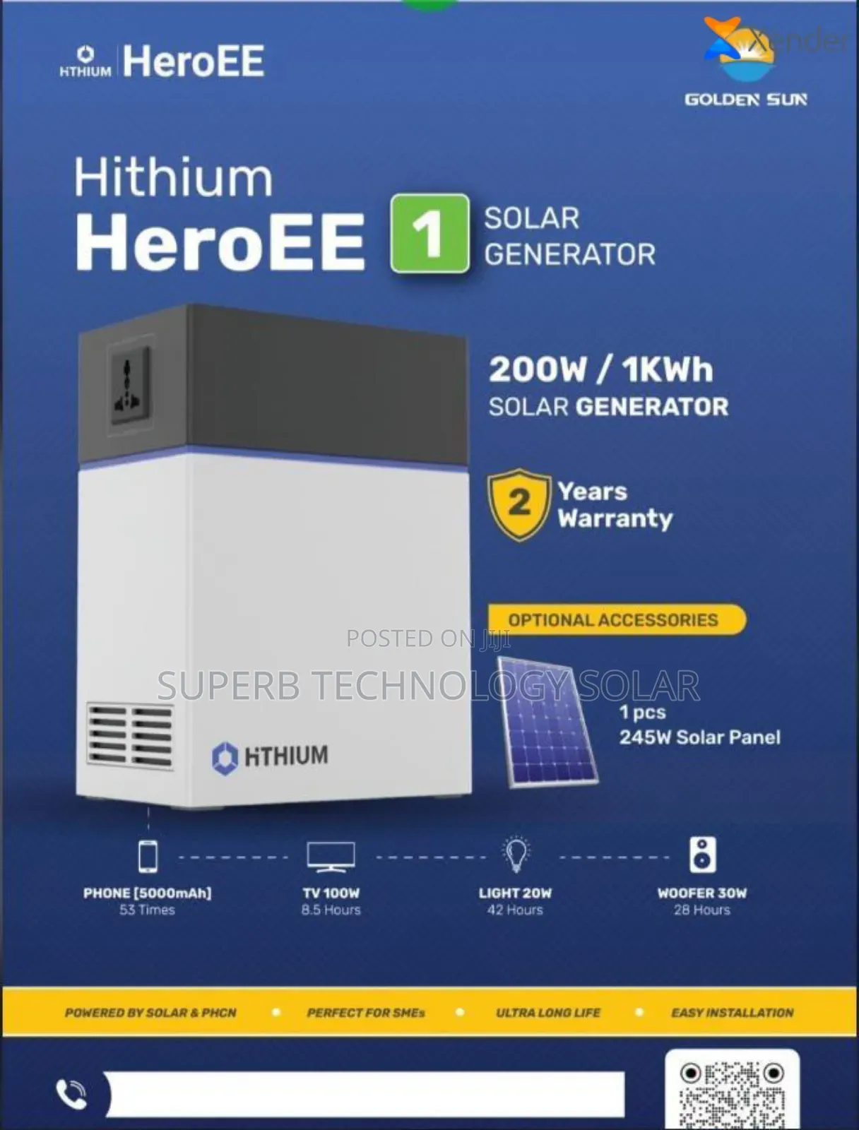 1kw Heroee Solar Generator Available