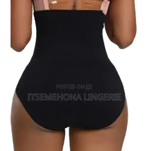 High -Waist Tummy Control Girdle Pant - Black