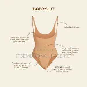 Red Hot by Spanx Women's Control Shapewear Open-Bust Panty Bodysuit