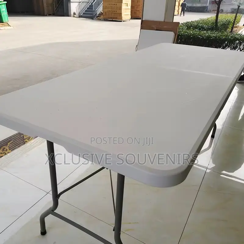 8 Seater 6ft Hdpe Outdoor Rectangular Foldable Party Plastic Table