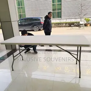 8 Seater 6ft Hdpe Outdoor Rectangular Foldable Party Plastic Table