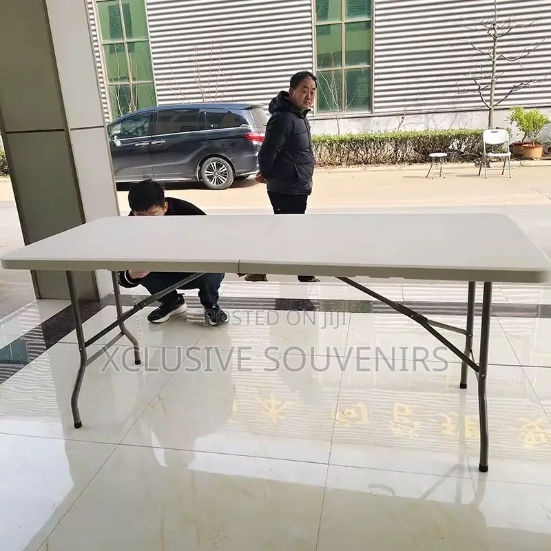 8 Seater 6ft Hdpe Outdoor Rectangular Foldable Party Plastic Table