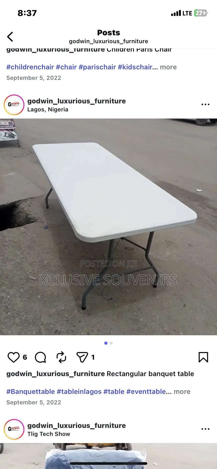 8 Seater 6ft Hdpe Outdoor Rectangular Foldable Party Plastic Table
