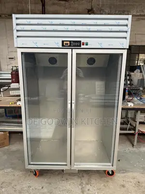Double Door Stainless Display Fridge