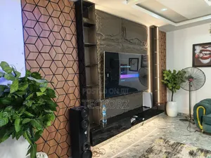 Soundproof Tv Wall With Pu Stone Panel