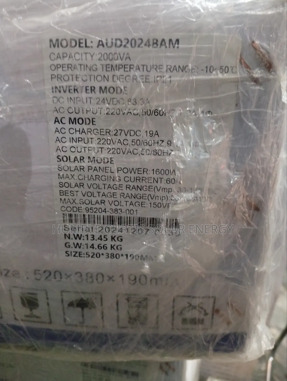 Andone 2kva Hybrid Inverter