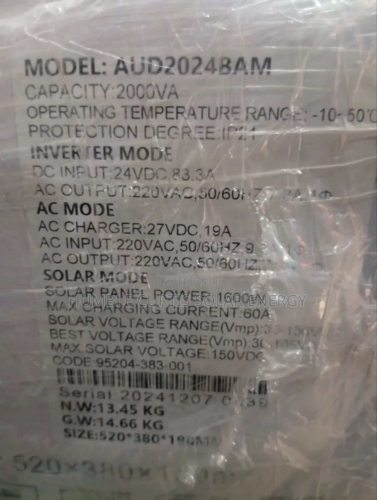 Andone 2kva Hybrid Inverter