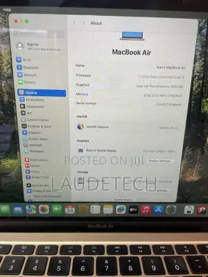 Laptop Apple MacBook Air 2020 8GB Intel Core i3 SSD 256GB