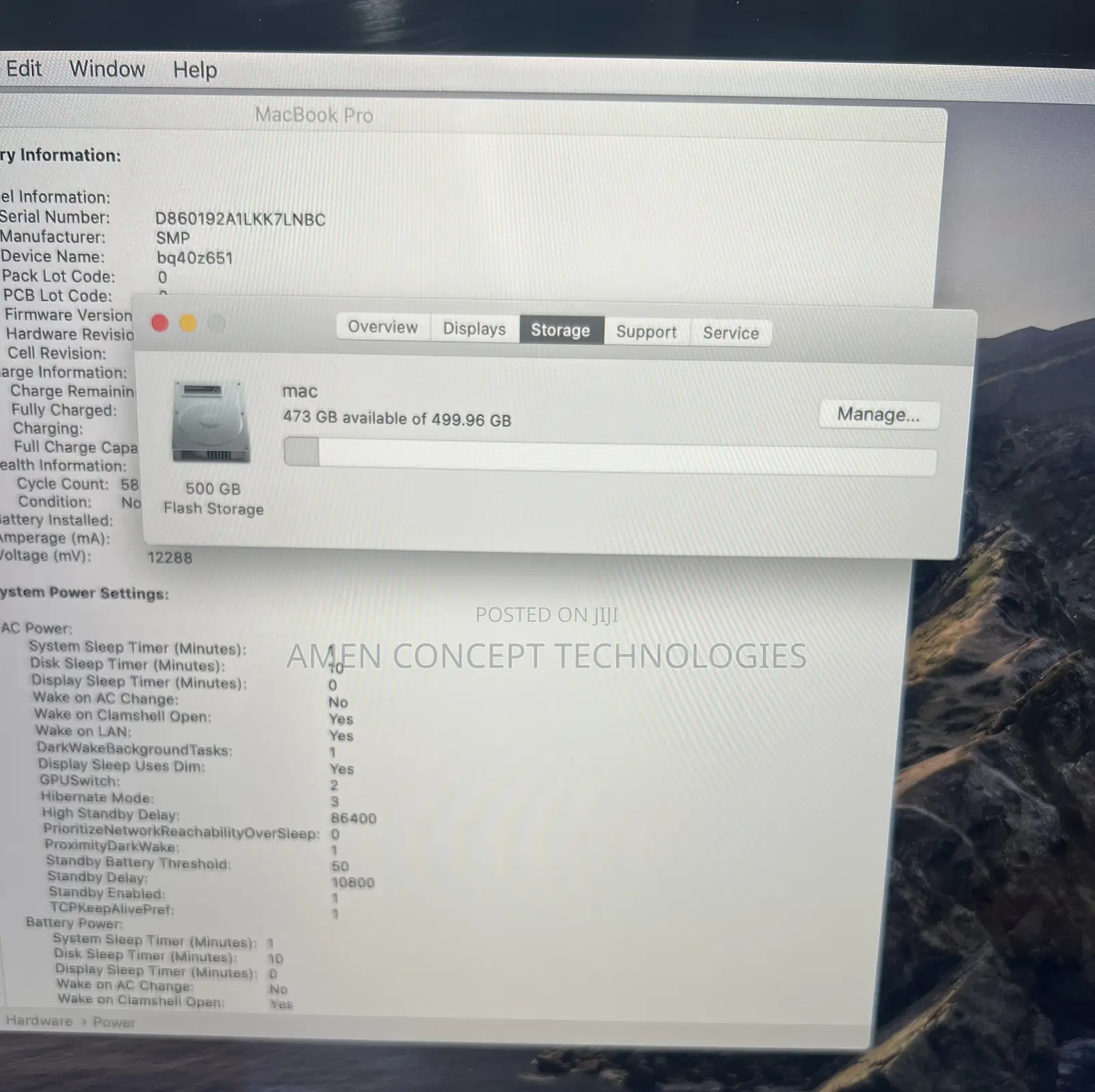 Laptop Apple MacBook Pro 2019 16GB Intel Core i7 SSD 512GB