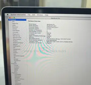 Laptop Apple MacBook Pro 2019 16GB Intel Core i7 SSD 512GB
