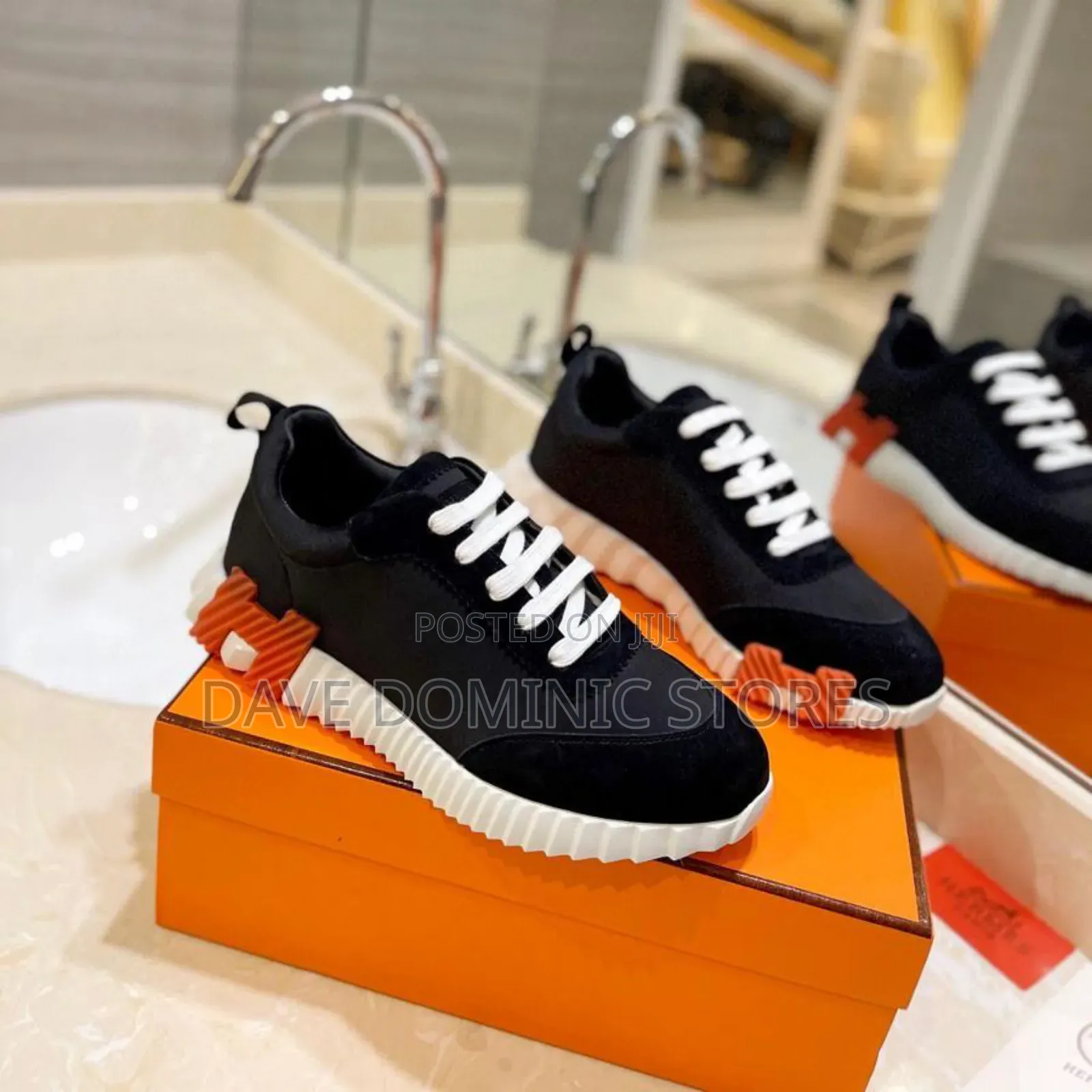 Hermes Bouncing Calfskin Sneakers