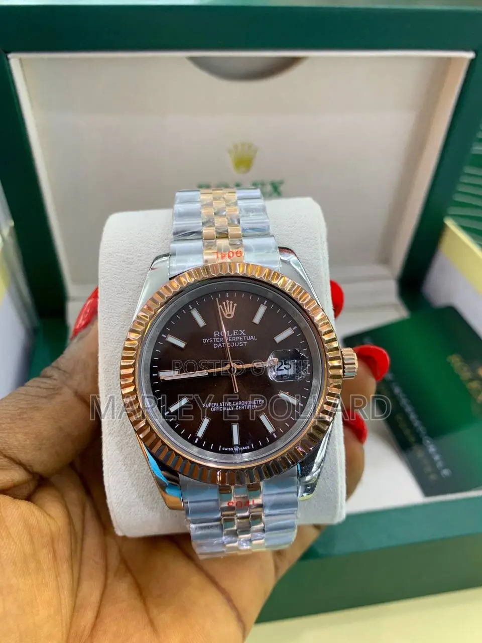 High Quality Superlative Chronometer Rolex Date Just Wristwatch