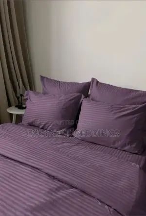 Stripe Bedsheet Set With Pillowcases