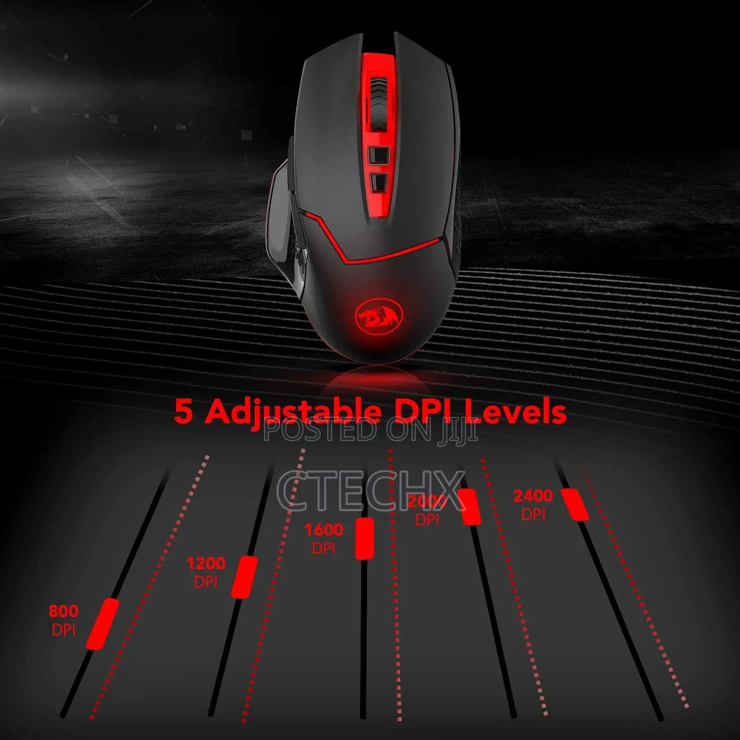 Redragon M690-1 Wireless Gaming Mouse With Dpi Shifting, 2400 Dpi