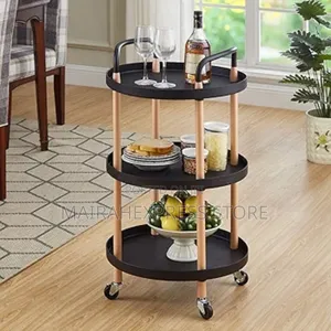 3 Tier Trolley Rolling Cart With Lockable Wheels 2st7