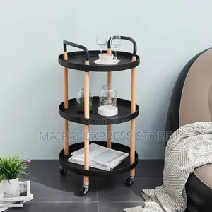 3 Tier Trolley Rolling Cart With Lockable Wheels 2st7