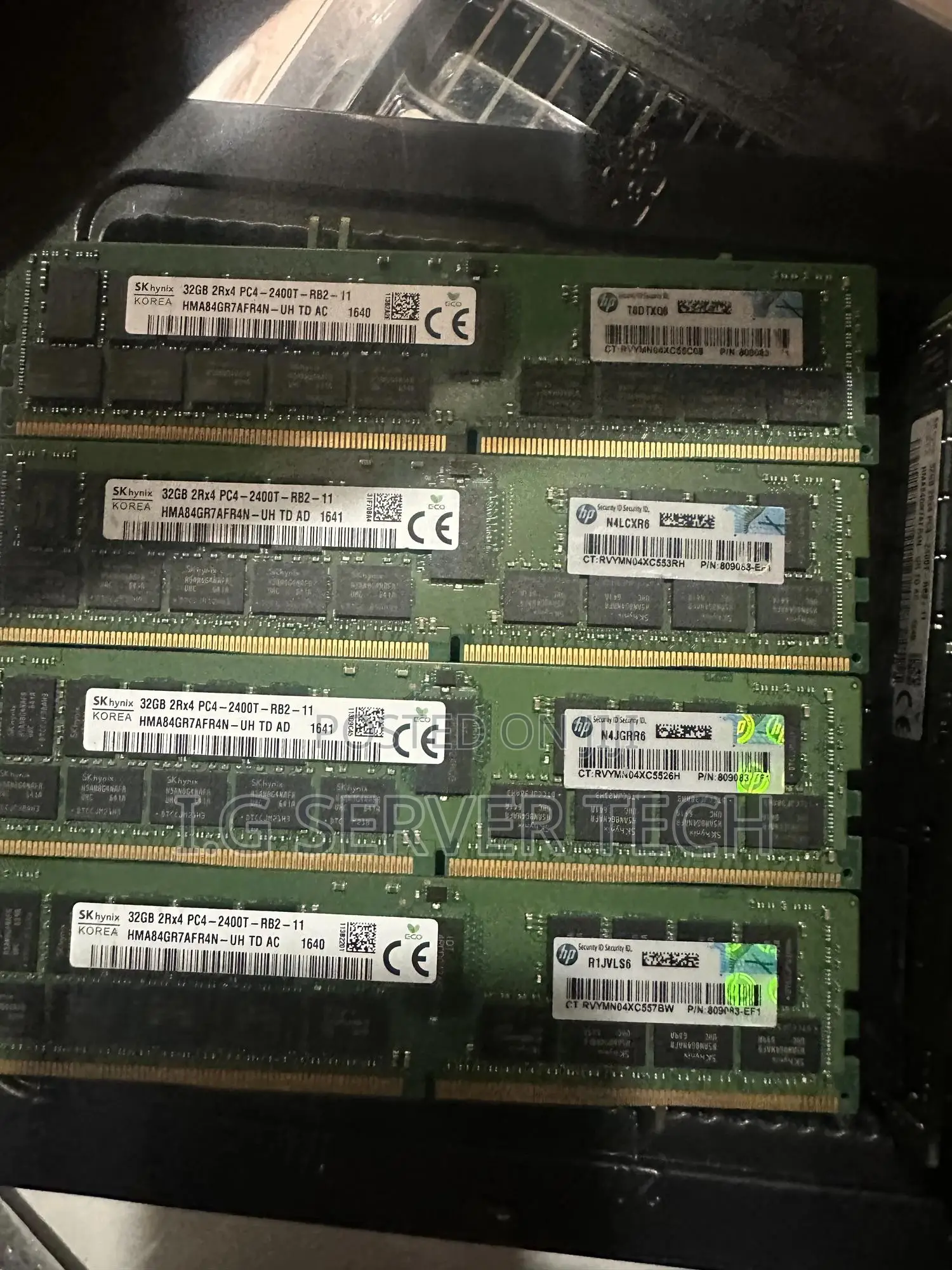 32gb Ram Pc4 2400t for Server Dl380 G10 G9