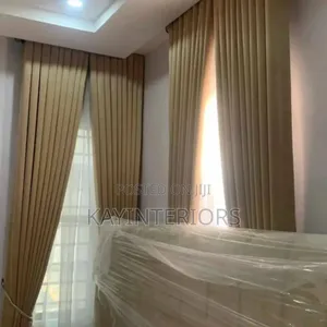 Light Gold Turkish Curtains With Accessories