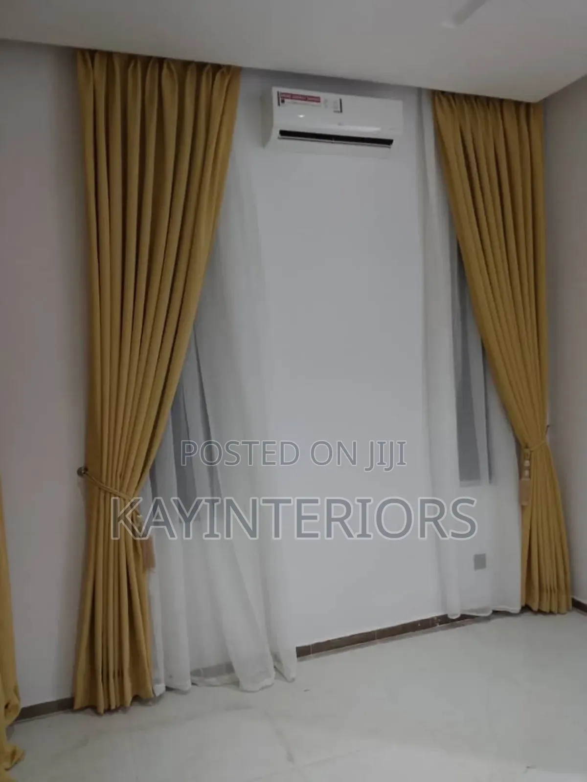 Gold Turkish Curtains With Accessories