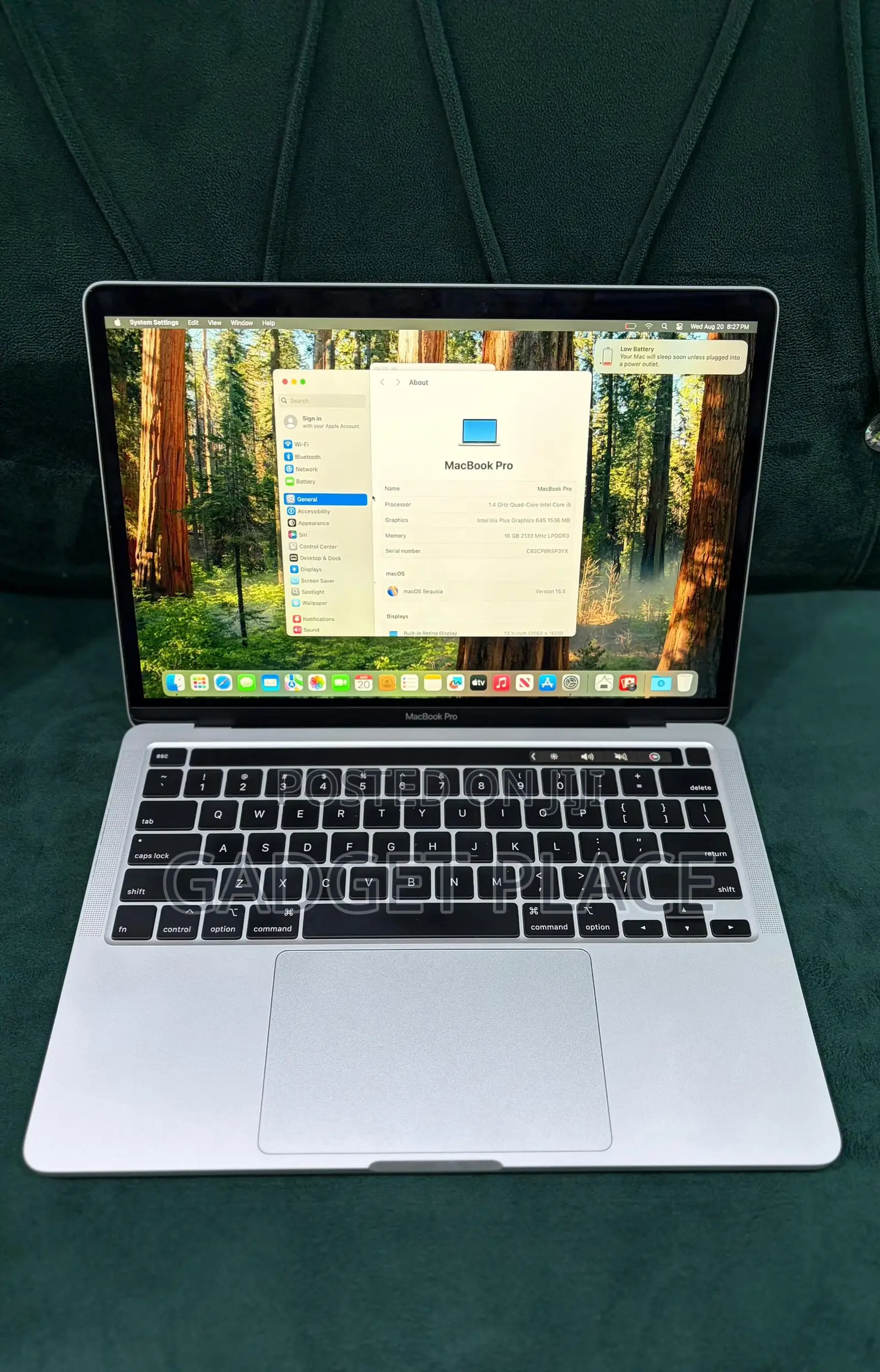 Laptop Apple MacBook Pro 2020 16GB Intel Core I5 SSD 256GB