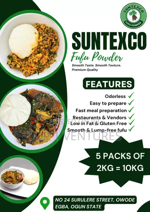 Suntexco Premium Cassava Fufu Powder