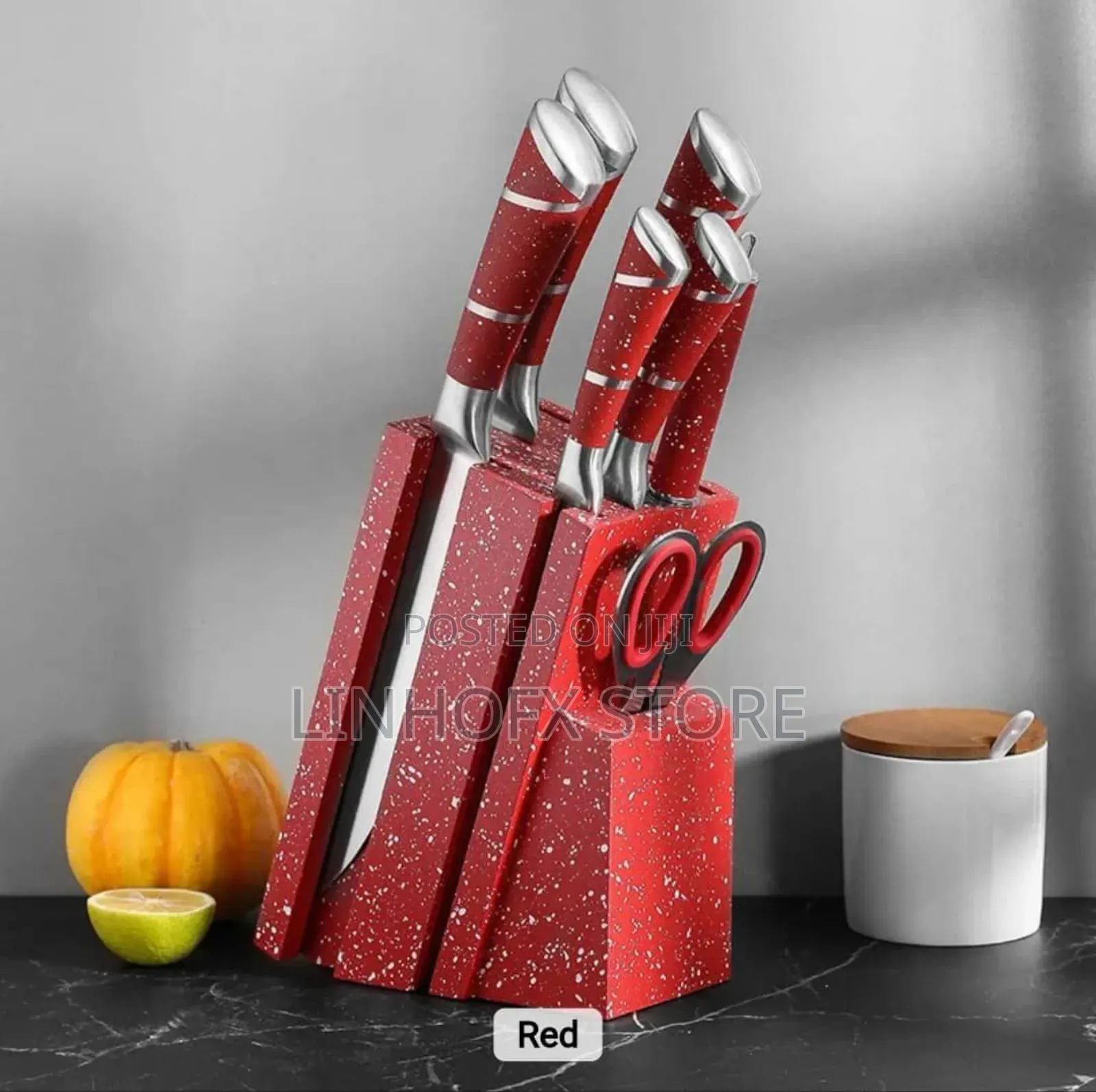 Stainless Steel Quality Marble Kitchen Knife Set