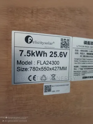 Felicity 7.5kwh 24v Lithium Phosphate Batteries