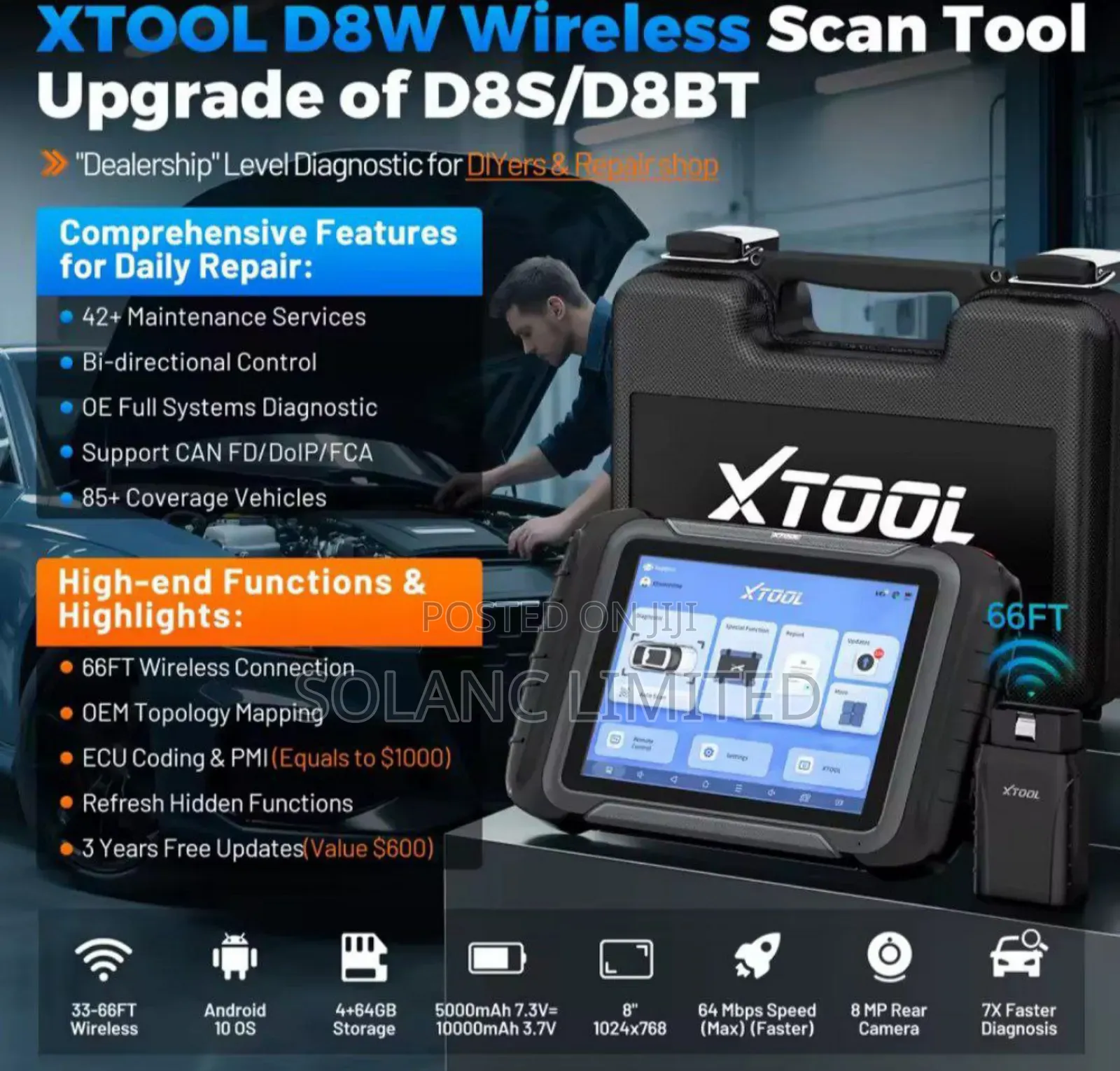 Xtool D8w Wireless Obd2 Advanced Diagnostic Tools
