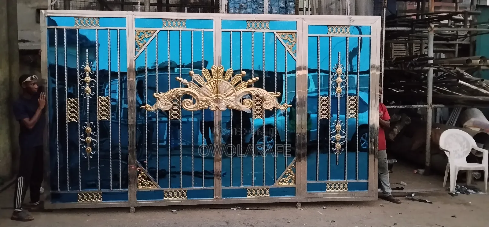 Harmony Cross Stainless Blue Gate