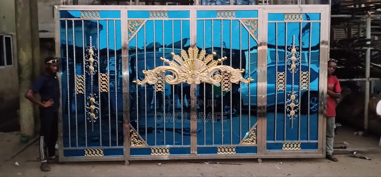 Harmony Cross Stainless Blue Gate