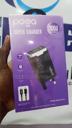 Poga 100watts Super Charger Adapter With Type C to Type C Cable