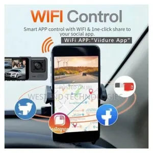 3 Camera Wifi Vehicle Black Box Traffic Car Video Recorder Wifi Enable