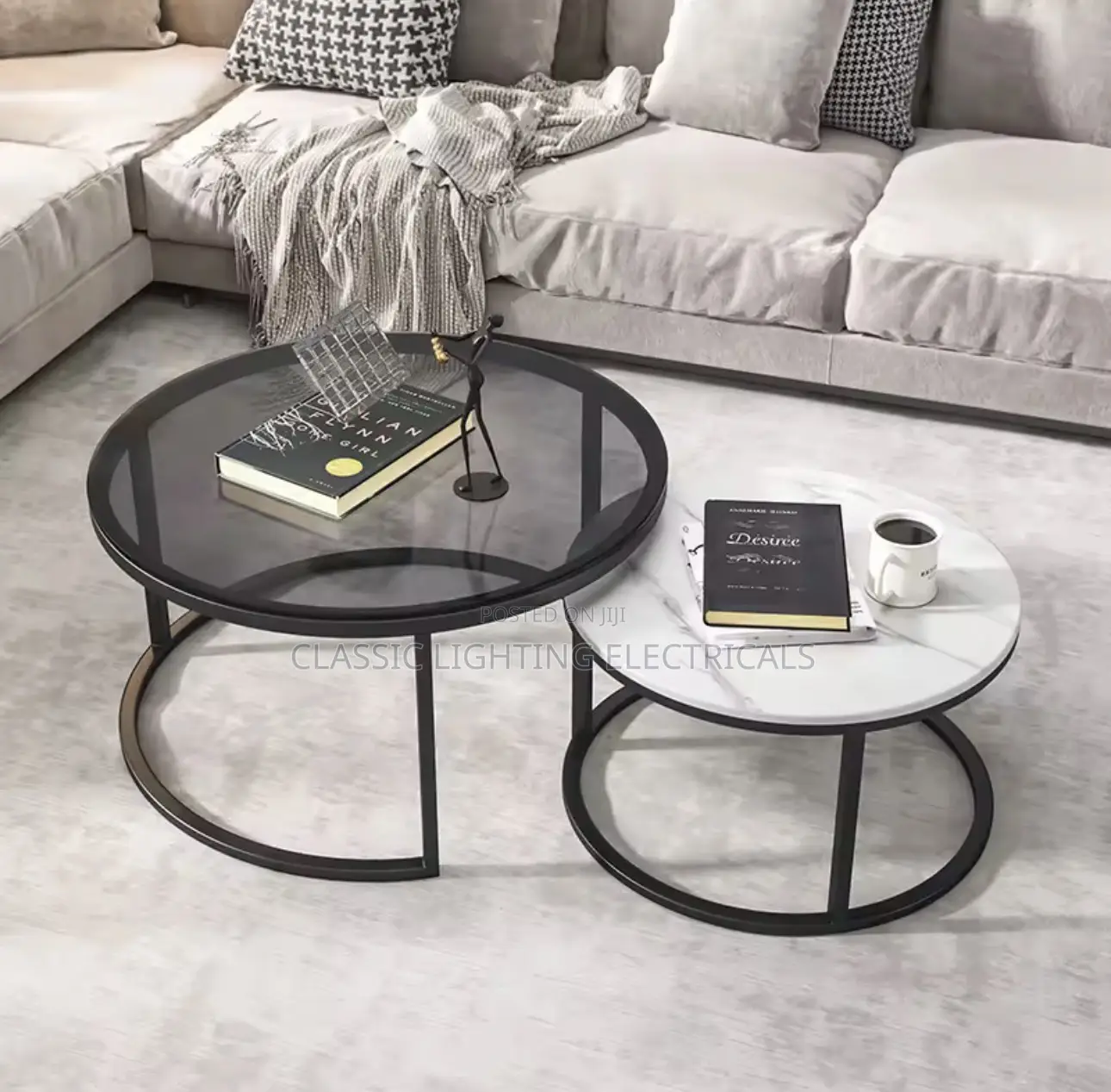 Coffee Table North Telescopic Small Round Table Combination