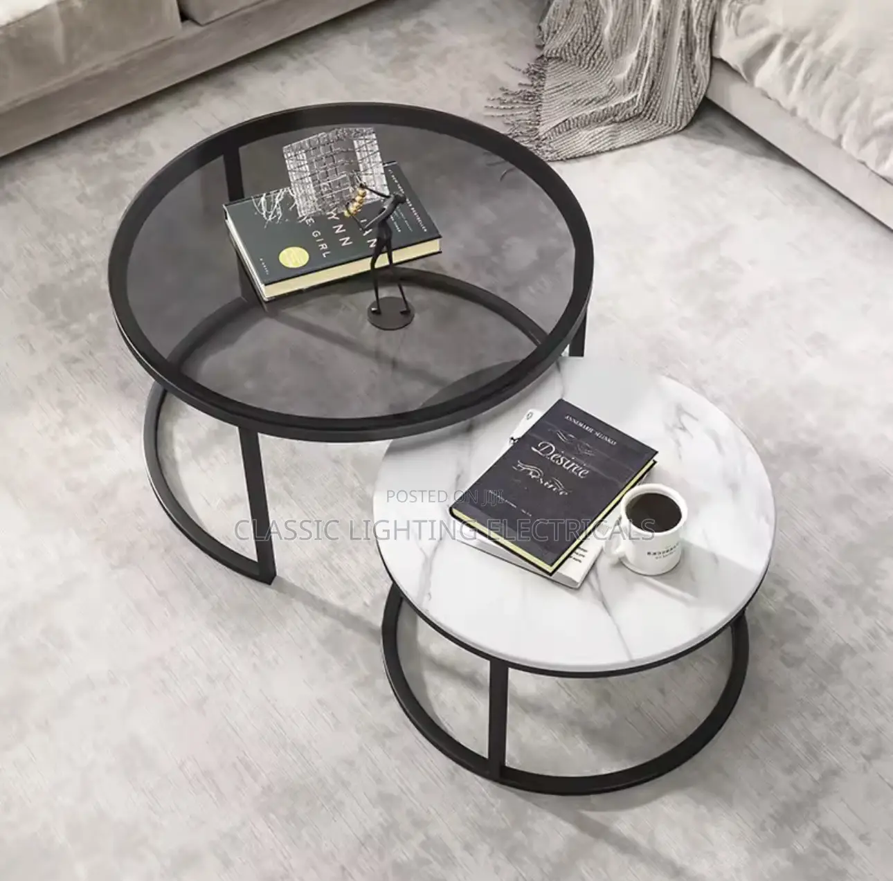 Coffee Table North Telescopic Small Round Table Combination