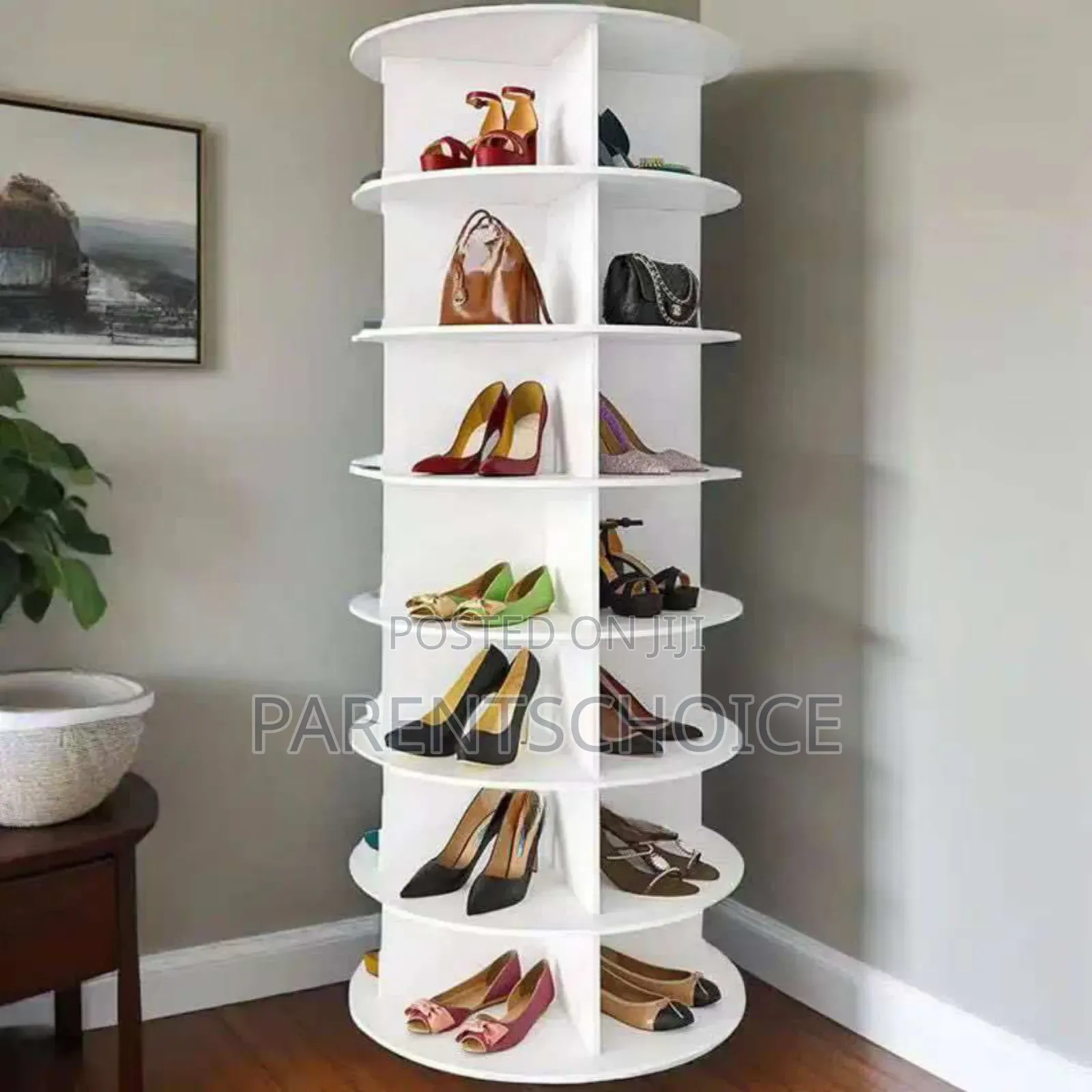 7-Layers Luxurious Rotating Shoe Rack