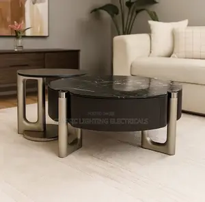 Nordic Living Room Coffee Tables Luxury Organizer Legs Metal Coffee