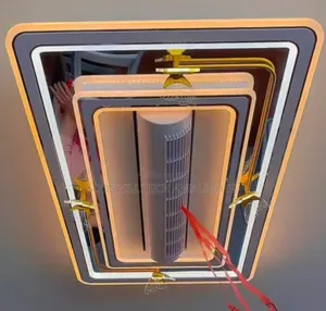 Golden Mirror Bladeless Fan Light