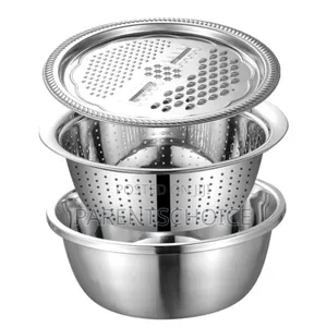 3 in 1 Multifunctional Quality Stainless Steel Vegetable Slicer Grater