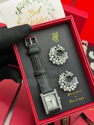 Lucky Fox Women Watch and Earings Gift Set