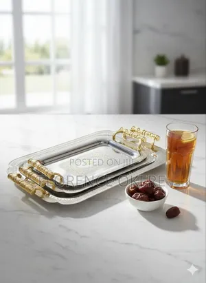 3 Piece Aluminum Tray Set