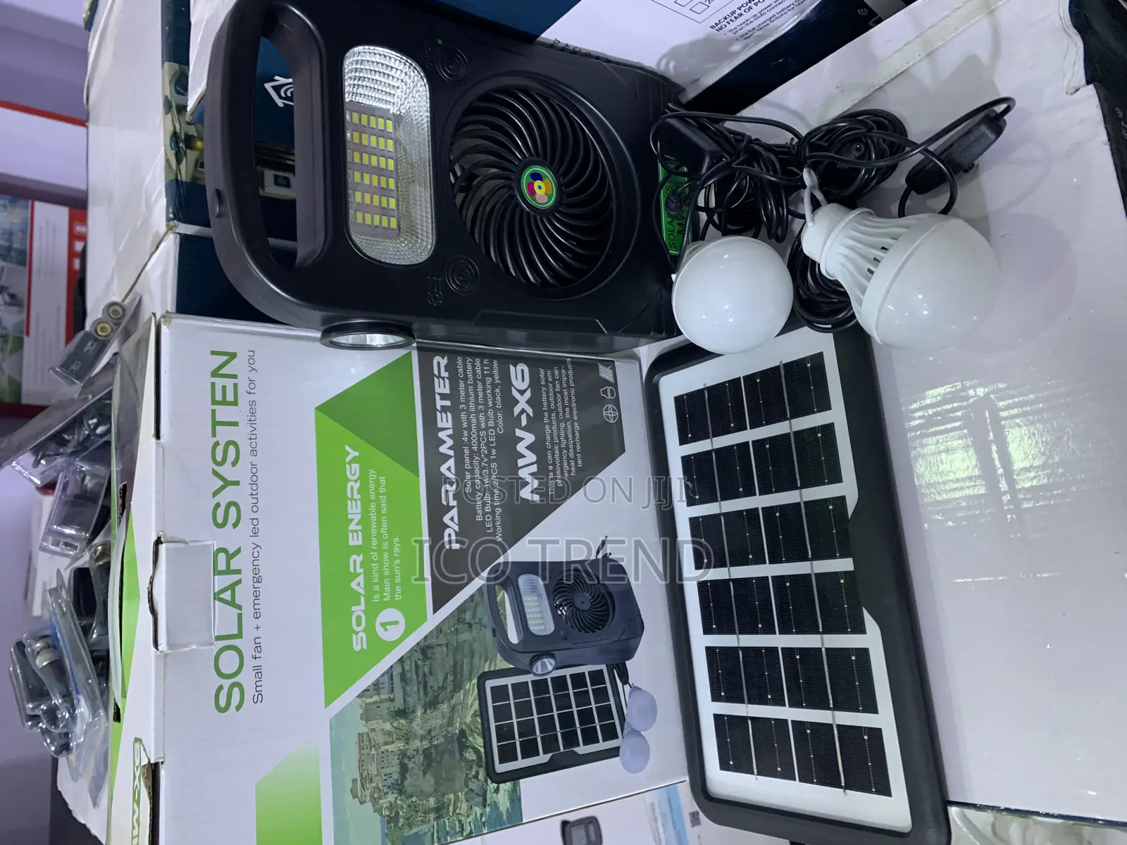 Led Lighting Kit (Model Mw-X6). Power Source: Primarily Solar Energy