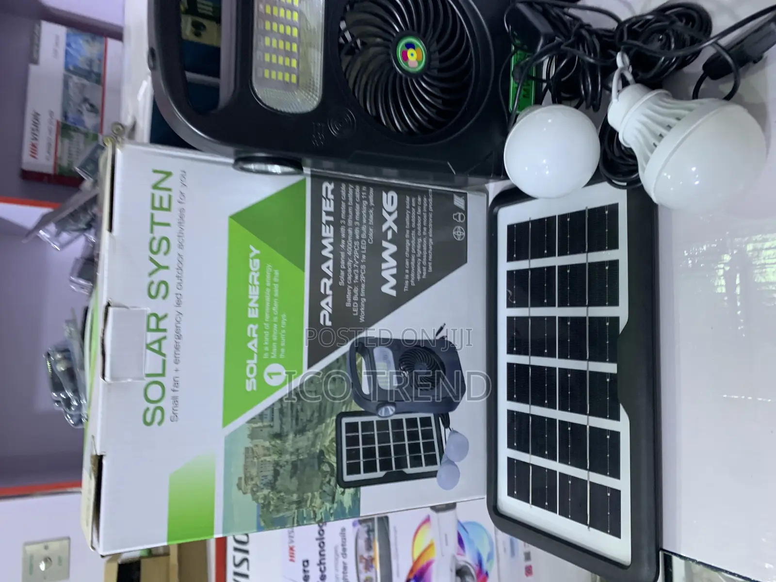 Led Lighting Kit (Model Mw-X6). Power Source: Primarily Solar Energy