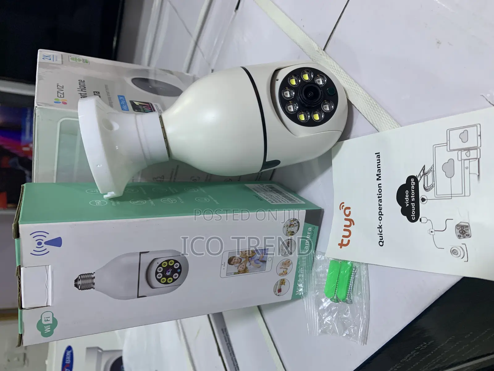 Wi-Fi Tuya Bulb Security Camera, a Smart Home Surveillance Device
