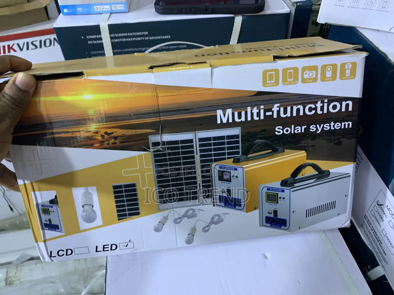 Portable Multi-Function Solar Home Lighting. Led Bulbs, Multi-Function