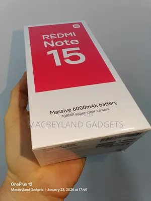 New Xiaomi Redmi Note 15 256 GB Black