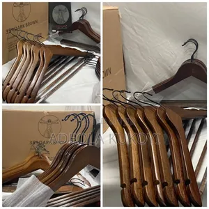 Wooden Cloth Hangers- (A Pack of 10pcs)