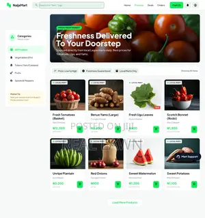 Online Grocery Market Foodstuff Delivery Website