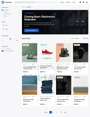 China Turkey Import Store Website – Catalogue Pre-order System
