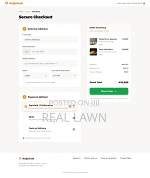 Professional Food Ordering Website For Restaurants Eateries