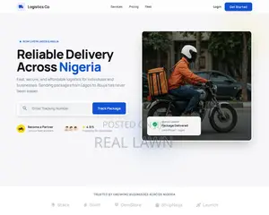 Logistics Website With Live Package Tracking System